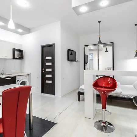 Black And Red Squares Lägenhet *