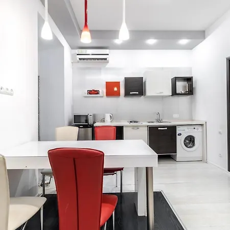 Black And Red Squares Apartment *